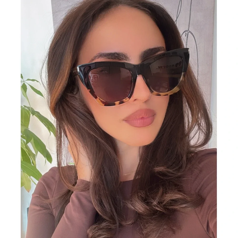 NEW Saint Laurent SL214 Kate Sunglasses in Black Havana - Picture 2 of 6